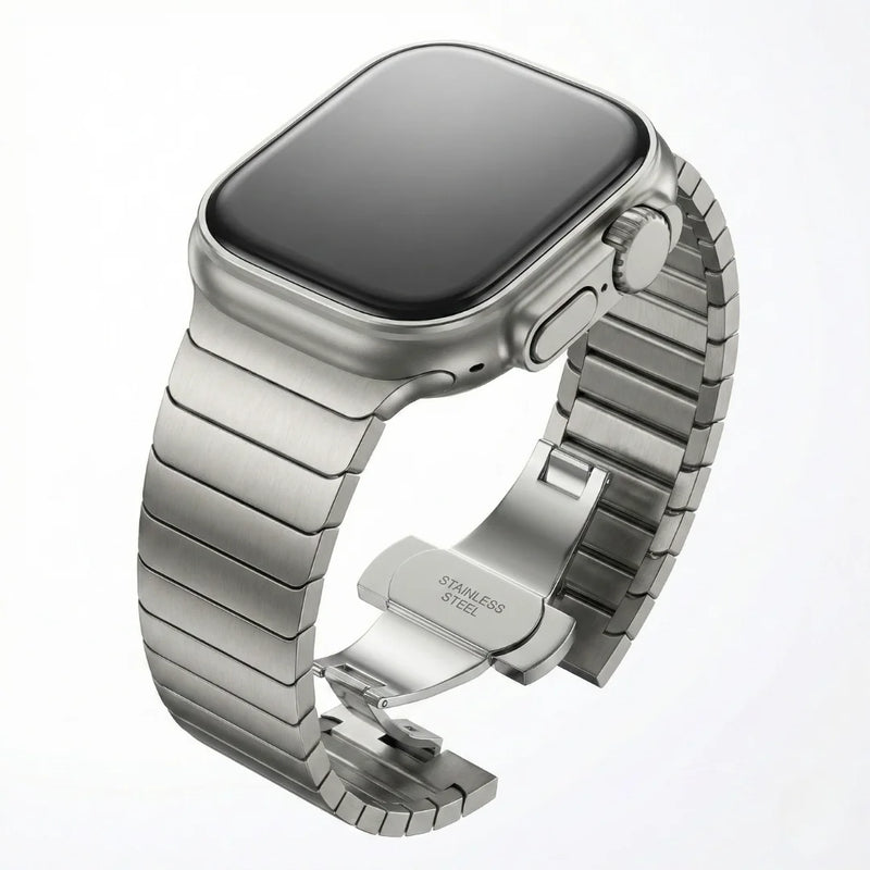 Premium Edelstahl Gliederarmband für Apple Watch (Alle Modelle)