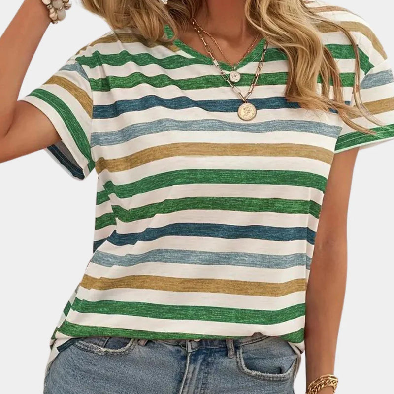 Damen T-Shirt Cleo gestreift
